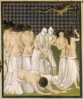 (The Procession of the Flagellants)The Belles Heures of Jean de France, Duc de Berry. Herman, Paul, and Jean de Limbourg (Franco-Netherlandish, active in France, by 1399–1416)