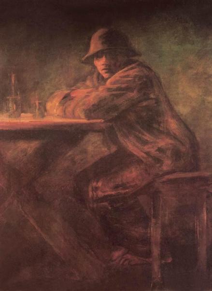 [Laszlo Mednyanszky, In the tavern, 1899]