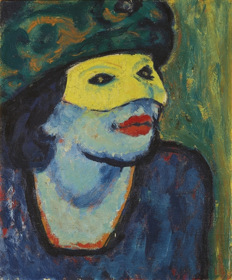 [Max Pechstein (1881-1955) - Die gelbe Maske I - The Yellow Mask I, (1910) Leopold Museum, Vienna]